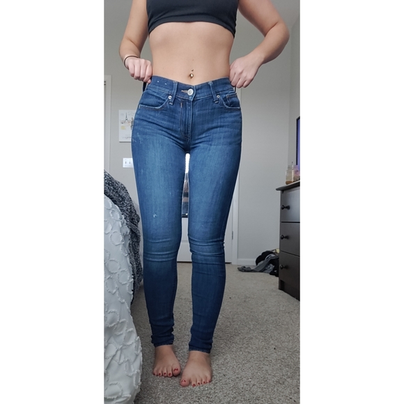 Express mid-rise skinny jeans size 0 - Picture 3 of 7
